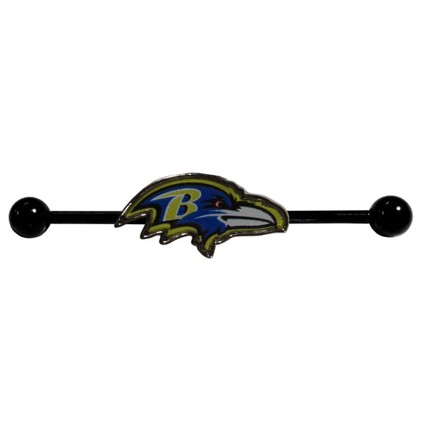 Sports Jewelry & Accessories NFL - Baltimore Ravens Industrial Slider Barbell JM Sports-7