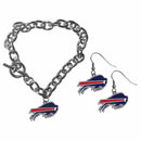 Sports Jewelry & Accessories NFL - Buffalo Bills Chain Bracelet and Dangle Earring Set JM Sports-7