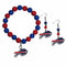 Sports Jewelry & Accessories NFL - Buffalo Bills Fan Bead Earrings and Bracelet Set JM Sports-7
