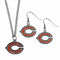 Sports Jewelry & Accessories NFL - Chicago Bears Dangle Earrings and Chain Necklace Set JM Sports-7