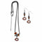 Sports Jewelry & Accessories NFL - Chicago Bears Euro Bead Earrings and Necklace Set JM Sports-7