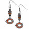 Sports Jewelry & Accessories NFL - Chicago Bears Euro Bead Earrings JM Sports-7