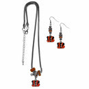 Sports Jewelry & Accessories NFL - Cincinnati Bengals Euro Bead Earrings and Necklace Set JM Sports-7