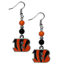 Sports Jewelry & Accessories NFL - Cincinnati Bengals Fan Bead Dangle Earrings JM Sports-7