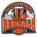 Sports Jewelry & Accessories NFL - Cincinnati Bengals Glossy Team Pin JM Sports-7
