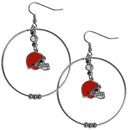 Sports Jewelry & Accessories NFL - Cleveland Browns 2 Inch Hoop Earrings JM Sports-7