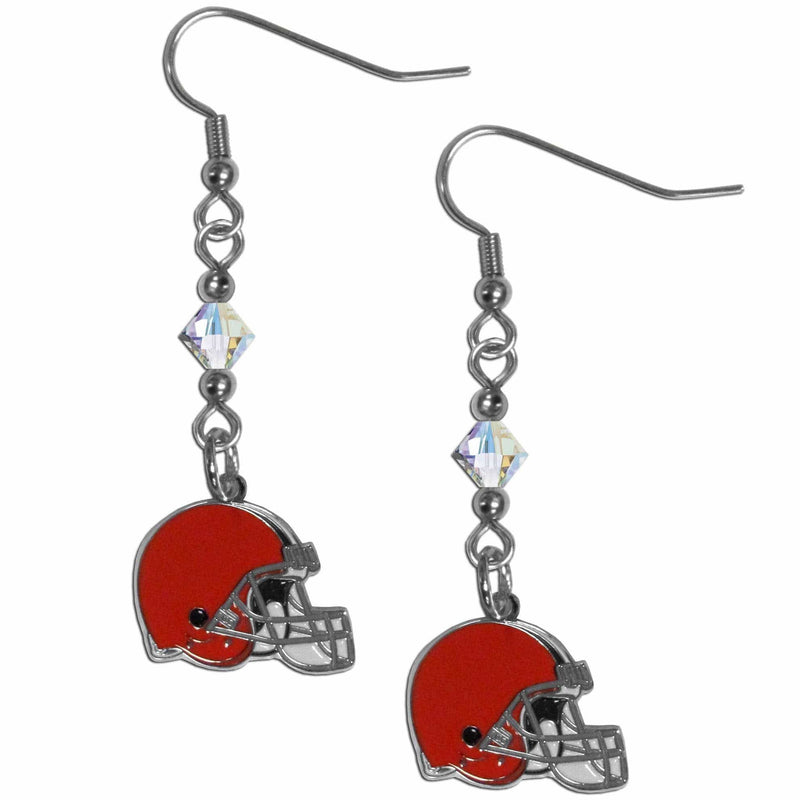 Sports Jewelry & Accessories NFL - Cleveland Browns Crystal Dangle Earrings JM Sports-7