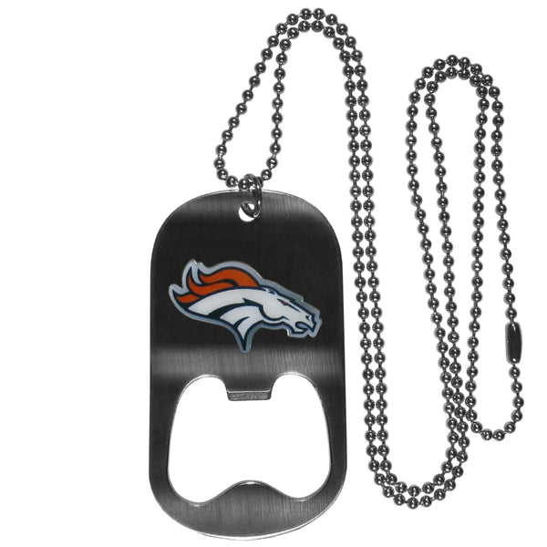 Sports Jewelry & Accessories NFL - Denver Broncos Bottle Opener Tag Necklace JM Sports-7
