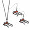 Sports Jewelry & Accessories NFL - Denver Broncos Dangle Earrings and Chain Necklace Set JM Sports-7