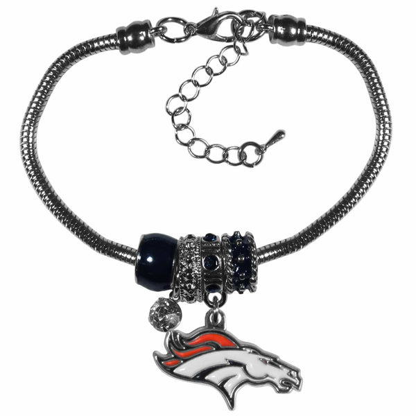 Sports Jewelry & Accessories NFL - Denver Broncos Euro Bead Bracelet JM Sports-7