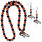 Sports Jewelry & Accessories NFL - Denver Broncos Fan Bead Earrings and Necklace Set JM Sports-7