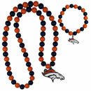 Sports Jewelry & Accessories NFL - Denver Broncos Fan Bead Necklace and Bracelet Set JM Sports-7