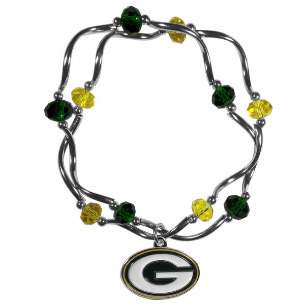 Sports Jewelry & Accessories NFL - Green Bay Packers Crystal Bead Bracelet JM Sports-7