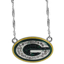 Sports Jewelry & Accessories NFL - Green Bay Packers Crystal Logo Necklace JM Sports-7