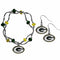 Sports Jewelry & Accessories NFL - Green Bay Packers Dangle Earrings and Crystal Bead Bracelet Set JM Sports-7