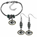 Sports Jewelry & Accessories NFL - Green Bay Packers Euro Bead Earrings and Bracelet Set JM Sports-7