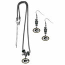 Sports Jewelry & Accessories NFL - Green Bay Packers Euro Bead Earrings and Necklace Set JM Sports-7
