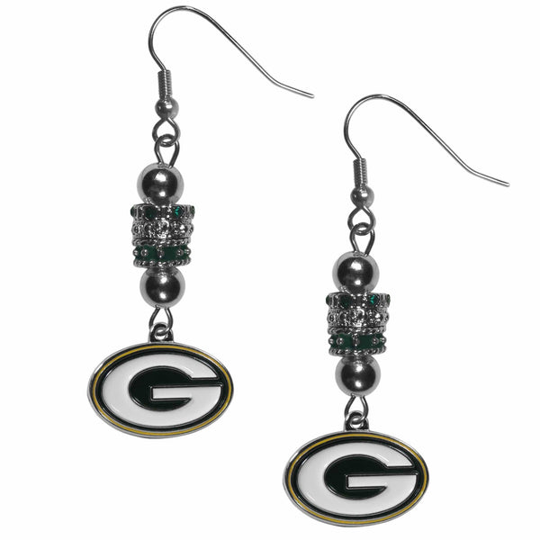 Sports Jewelry & Accessories NFL - Green Bay Packers Euro Bead Earrings JM Sports-7