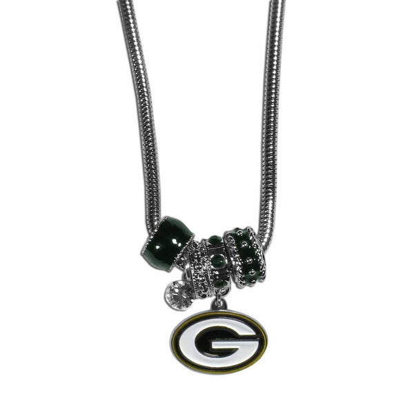 Sports Jewelry & Accessories NFL - Green Bay Packers Euro Bead Necklace JM Sports-7