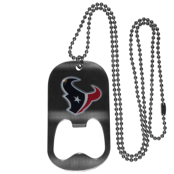 Sports Jewelry & Accessories NFL - Houston Texans Bottle Opener Tag Necklace JM Sports-7