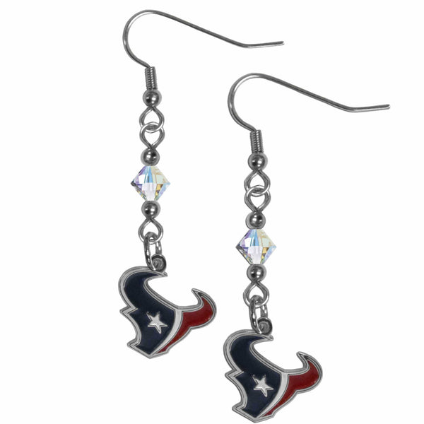 Sports Jewelry & Accessories NFL - Houston Texans Crystal Dangle Earrings JM Sports-7