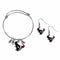 Sports Jewelry & Accessories NFL - Houston Texans Dangle Earrings and Charm Bangle Bracelet Set JM Sports-7