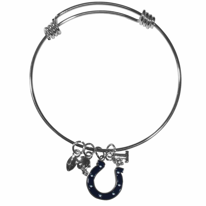 Sports Jewelry & Accessories NFL - Indianapolis Colts Charm Bangle Bracelet JM Sports-7