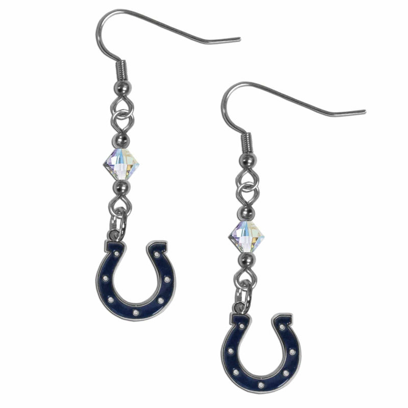 Sports Jewelry & Accessories NFL - Indianapolis Colts Crystal Dangle Earrings JM Sports-7
