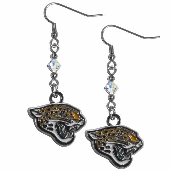 Sports Jewelry & Accessories NFL - Jacksonville Jaguars Crystal Dangle Earrings JM Sports-7