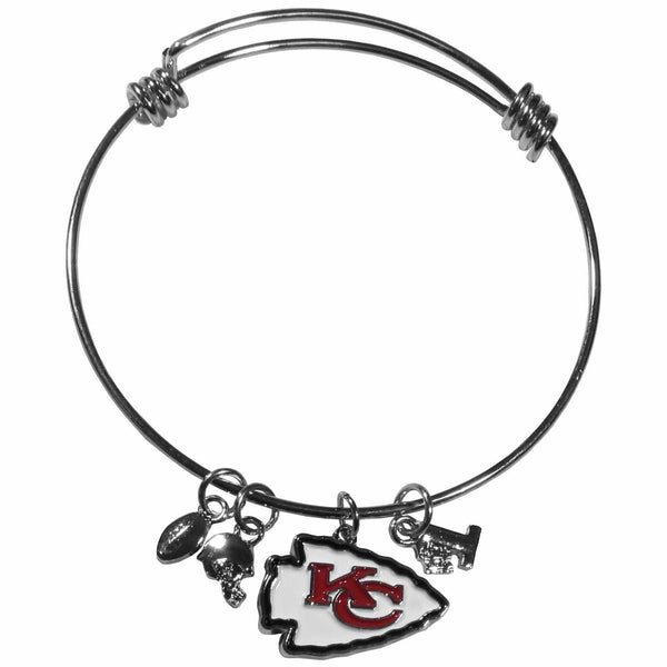 Sports Jewelry & Accessories NFL - Kansas City Chiefs Charm Bangle Bracelet JM Sports-7