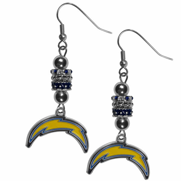 Sports Jewelry & Accessories NFL - Los Angeles Chargers Euro Bead Earrings JM Sports-7