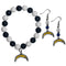 Sports Jewelry & Accessories NFL - Los Angeles Chargers Fan Bead Earrings and Bracelet Set JM Sports-7