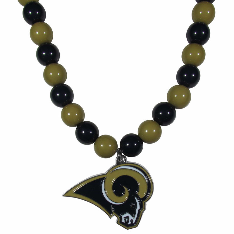 Sports Jewelry & Accessories NFL - Los Angeles Rams Fan Bead Necklace JM Sports-7