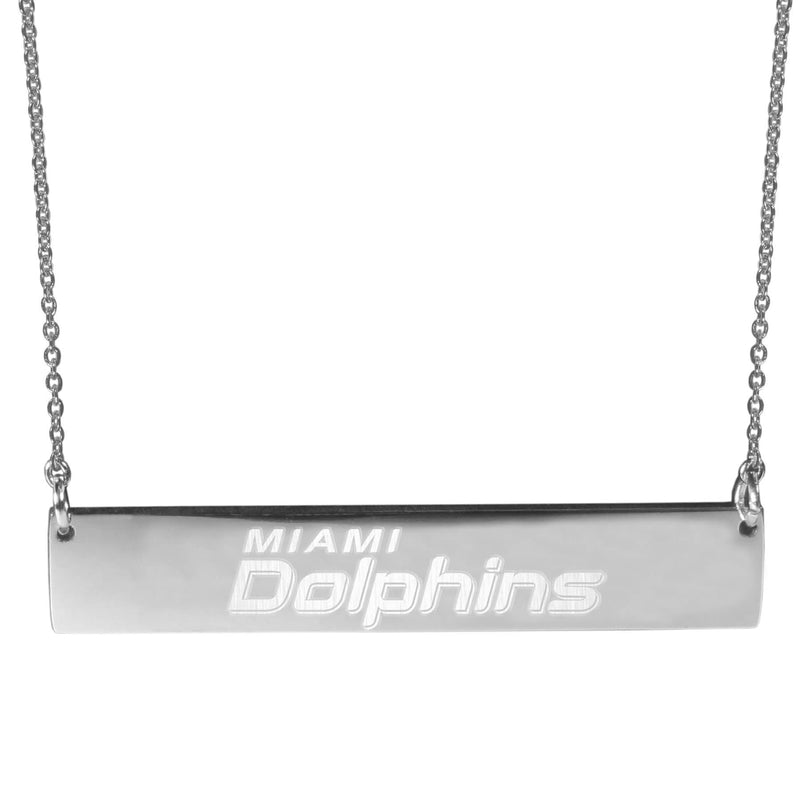 Sports Jewelry & Accessories NFL - Miami Dolphins Bar Necklace JM Sports-7