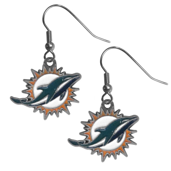 Sports Jewelry & Accessories NFL - Miami Dolphins Dangle Earrings JM Sports-7