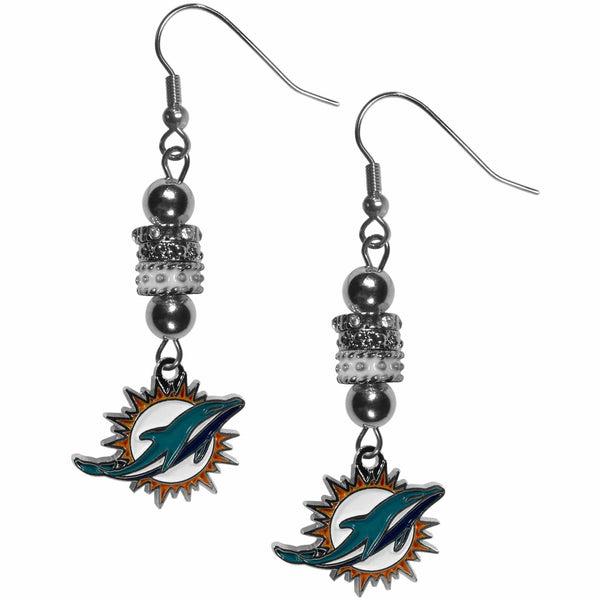 Sports Jewelry & Accessories NFL - Miami Dolphins Euro Bead Earrings JM Sports-7