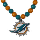 Sports Jewelry & Accessories NFL - Miami Dolphins Fan Bead Necklace JM Sports-7