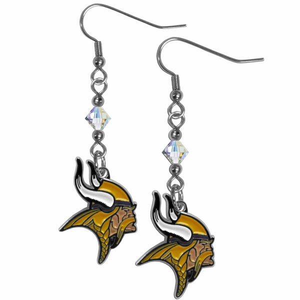 NFL - Minnesota Vikings Crystal Dangle Earrings