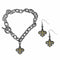 Sports Jewelry & Accessories NFL - New Orleans Saints Chain Bracelet and Dangle Earring Set JM Sports-7