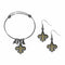 Sports Jewelry & Accessories NFL - New Orleans Saints Dangle Earrings and Charm Bangle Bracelet Set JM Sports-7