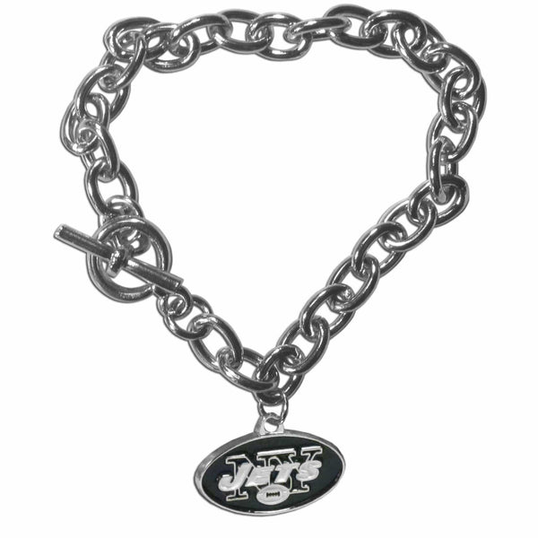 Sports Jewelry & Accessories NFL - New York Jets Charm Chain Bracelet JM Sports-7