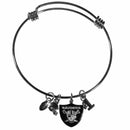 Sports Jewelry & Accessories NFL - Oakland Raiders Charm Bangle Bracelet JM Sports-7