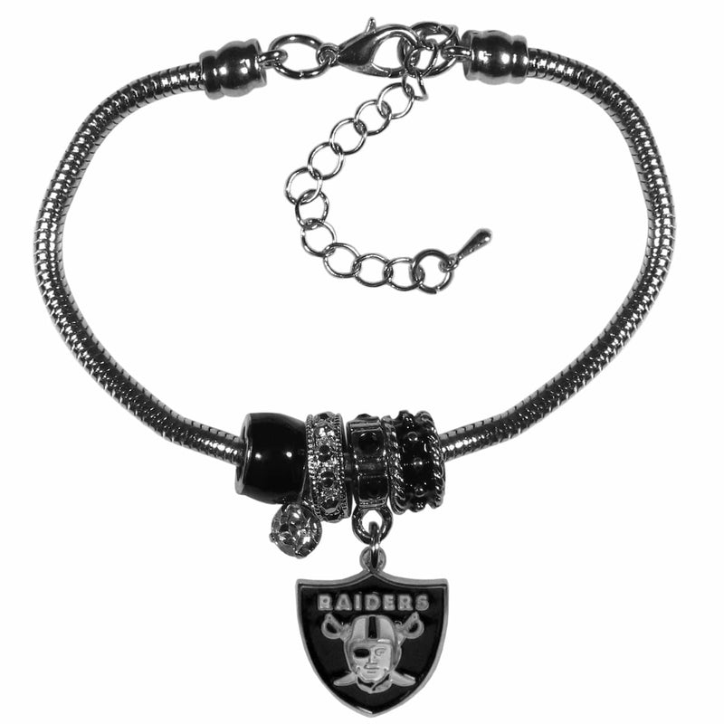 Sports Jewelry & Accessories NFL - Oakland Raiders Euro Bead Bracelet JM Sports-7
