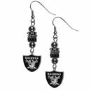 Sports Jewelry & Accessories NFL - Oakland Raiders Euro Bead Earrings JM Sports-7