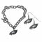 Sports Jewelry & Accessories NFL - Philadelphia Eagles Chain Bracelet and Dangle Earring Set JM Sports-7