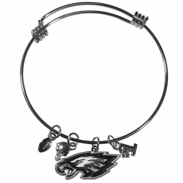 Sports Jewelry & Accessories NFL - Philadelphia Eagles Charm Bangle Bracelet JM Sports-7