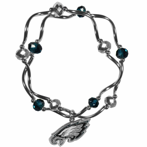 Sports Jewelry & Accessories NFL - Philadelphia Eagles Crystal Bead Bracelet JM Sports-7