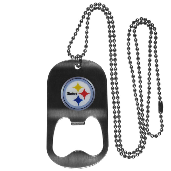 Sports Jewelry & Accessories NFL - Pittsburgh Steelers Bottle Opener Tag Necklace JM Sports-7