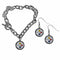 Sports Jewelry & Accessories NFL - Pittsburgh Steelers Chain Bracelet and Dangle Earring Set JM Sports-7