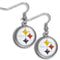 Sports Jewelry & Accessories NFL - Pittsburgh Steelers Chrome Dangle Earrings JM Sports-7
